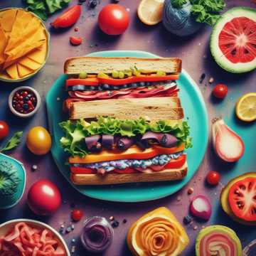 Nasmejan Sendvič z Rojžnato Poli Salamo